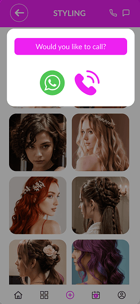 Contacts screen of OneEntry Service React Native template